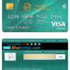 editable template, Kenya Citibank visa classic card, fully editable template in PSD format