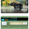 editable template, Kenya Co-operative bank of Kenya visa classic card, fully editable template in PSD format