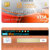 editable template, Kuwait Boubyan bank visa electron card, fully editable template in PSD format
