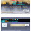 editable template, Kuwait National Bank of Kuwait (NBK) visa classic card, fully editable template in PSD format