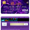 editable template, Laos Indochina bank visa classic card, fully editable template in PSD format