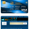 editable template, Laos Joint Development Bank (JDB) visa classic card, fully editable template in PSD format