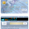 editable template, Lebanon BBAC bank visa platinum card, fully editable template in PSD format