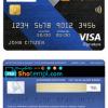 editable template, Lebanon Emirates Lebanon bank visa signature card, fully editable template in PSD format