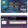 editable template, Liechtenstein Neue bank visa classic card, fully editable template in PSD format
