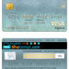 editable template, Liechtenstein Union bank visa electron card, fully editable template in PSD format