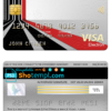 editable template, Lithuania (Litva) Citadele bank visa electron card, fully editable template in PSD format