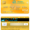 editable template, Lithuania Swedbank visa elrctron card, fully editable template in PSD format