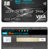 editable template, Malaysia Public bank visa signature card, fully editable template in PSD format