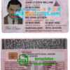 Bangladesh driver license PSD template, completely editable, version 3
