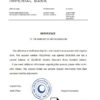 editable template, South Africa Imperial Bank bank reference letter template in Word and PDF format