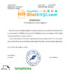 editable template, USA Five Points Bank bank account reference letter template in Word and PDF format