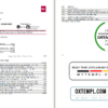 editable template, USA North Carolina BB&T Corp. bank statement template in Excel and PDF format (2 pages)
