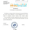 editable template, Korea KDB bank account reference letter template in Word and PDF format