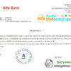 editable template, Russia Alfa Bank bank reference letter template in Word and PDF format