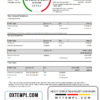 editable template, Germany Citibank bank account statement template in Excel and PDF format