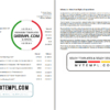 editable template, USA California Varo bank statement template in Excel and PDF format (2 pages)