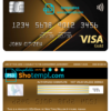 editable template, USA Bank of New York Mellon visa gold card fully editable template in PSD format