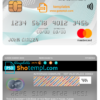 editable template, USA Bank of the West bank mastercard fully editable template in PSD format
