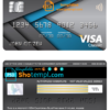 editable template, USA California BlueVine bank visa classic card fully editable template in PSD format