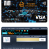 editable template, USA Capital One bank visa signature card fully editable template in PSD format