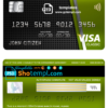 editable template, USA Citizens bank visa classic card fully editable template in PSD format