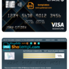editable template, USA JP Morgan Chase bank visa signature card fully editable template in PSD format