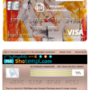 editable template, USA Maryland Howard Personal bank visa electron card fully editable template in PSD format