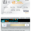editable template, USA Massachusetts Radius bank visa electron card fully editable template in PSD format