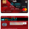 editable template, USA NAB bank mastercard fully editable template in PSD format
