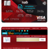 editable template, USA NAB bank visa signature card fully editable template in PSD format