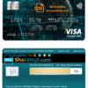editable template, USA Navy Federal Union bank visa signature card fully editable template in PSD format