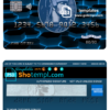 editable template, USA New York American Express Blue bank card fully editable template in PSD format