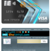 editable template, USA Ohio SUTTON bank visa signature card fully editable template in PSD format