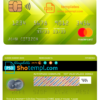 editable template, USA San Francisco CHIME bank mastercard fully editable template in PSD format
