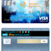 editable template, USA Springside Mortgage bank visa signature card fully editable template in PSD format