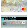 editable template, USA University of Southern Indiana bank mastercard, fully editable template in PSD format