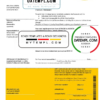 editable template, New Zealand Ami Insurance Limited bank statement template in Word and PDF format