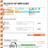 editable template, Australia Orianart art and design company invoice template in Word and PDF format, fully editable