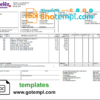 editable template, Australia Mondelez Holdings Pty Ltd invoice template in Word and PDF format, fully editable