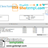 editable template, Switzerland Class System invoice template in Word and PDF format, fully editable