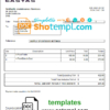 editable template, USA Easyas Driver Training invoice template in Word and PDF format, fully editable