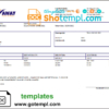 editable template, USA Fly Away Travel agency invoice template in Word and PDF format, fully editable USA Fly Away Travel agency invoice template in Word and PDF format, fully editable