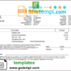 editable template, USA Holiday Inn InterContinental Hotels Group invoice template in Word and PDF format, fully editable