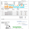 editable template, USA MEC Industry and Trade Co invoice template in Word and PDF format, fully editable