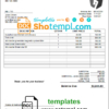 editable template, USA Stanford Plumbing & Heating company invoice template in Word and PDF format, fully editable