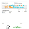 editable template, India Cemiti sports electronic community invoice template in Word and PDF format, fully editable