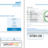 editable template, Australia ANZ proof of address bank statement template in .doc and .pdf format, 2 pages