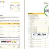 editable template, Australia Commonwealth bank statement template in Excel and PDF format (3 pages), version 2