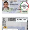 editable template, USA Indiana state ID template in PSD format, fully editable
